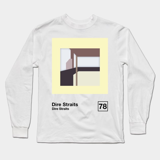 Dire Straits / Minimalist Style Graphic Poster Design Long Sleeve T-Shirt by saudade